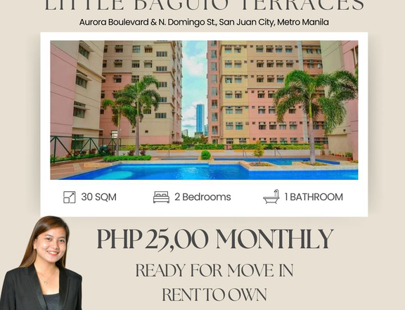 NEAR LASALLE GREENHILLS | 2BR RENT TO OWN CONDO (READY FOR MOVE IN)