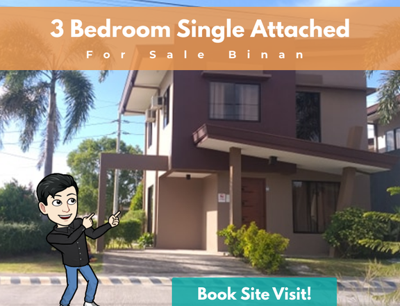 Invest in 3 Bedroom Biñan Laguna Single Attached Property For Sale