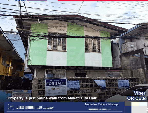 238 sqm Lot FOR SALE in Poblacion, Makati Ready for Redevelopment