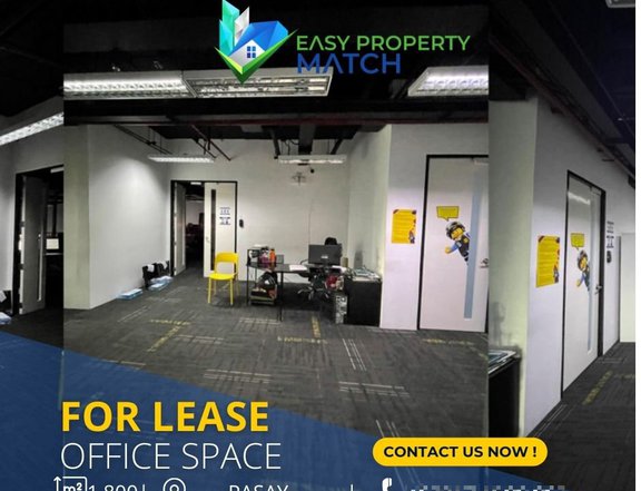 Fitted Office for rent lease Mandaluyong 800 sqm Fully furnished RFO