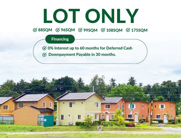 99 sqm Residential Lot For Sale in Camella Toril, Davao City