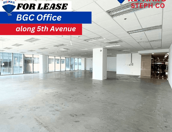 For Lease BGC Office 400 sqm, 5th Avenue, Bonifacio Global City
