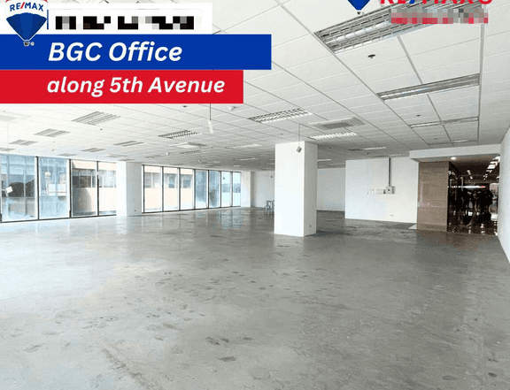 For Lease BGC Office 400 sqm, 5th Avenue, Bonifacio Global City