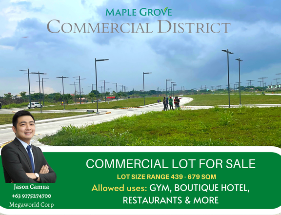 Near For Turnover Commercial lot by Megaworld | CALL +63 917527400