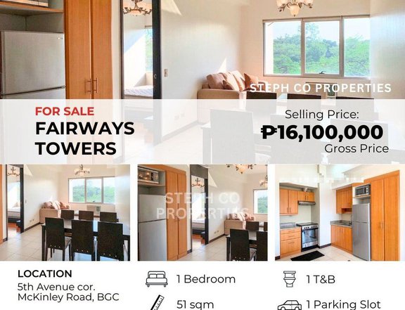 Income Generating BGC 1BR at Fairways Tower, Bonifacio Global City