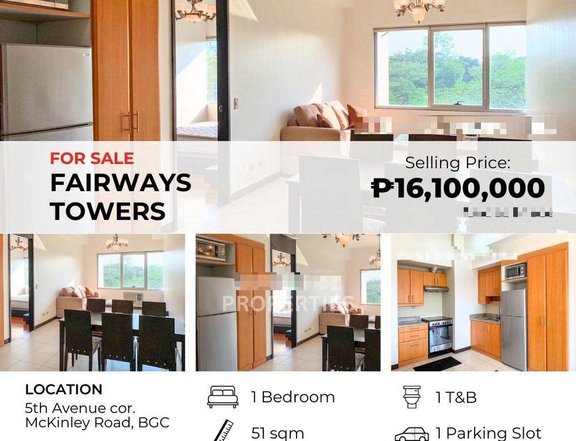 Income Generating BGC 1BR at Fairways Tower, Bonifacio Global City