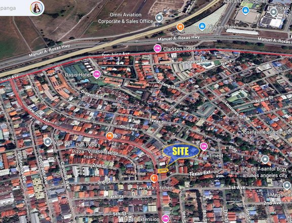 RUSH SALE  RESIDENTIAL LOT IN ANGELES CITY IDEAL FOR SEMI COMMERCIAL USE NEAR CLARK