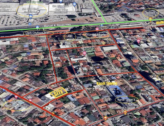 VACANT LOT W/ WIDE FRONTAGE IDEAL FOR COMMERCIAL USE IN ANGELES CITY NEAR FIELDS AVENUE AND SM CLARK