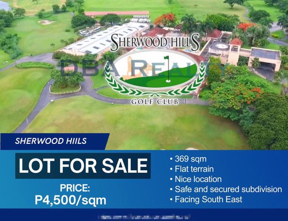 4,500/sqm Sherwood Hills Cavite lot for Sale