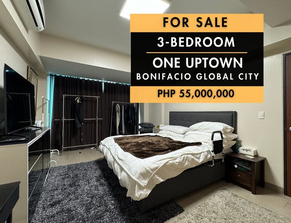 One Uptown Residences, Bonifacio Global City  3- Bedroom for SALE