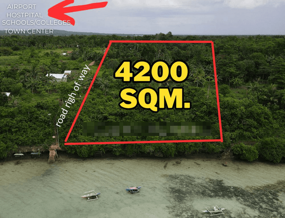 Beach Cliff LOT FOR SALE in Camotes Island, Cebu, Philippines