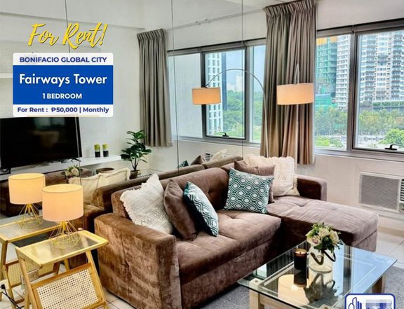 FOR LEASE: Fully Furnished 1-Bedroom Unit | Fairways Tower, BGC