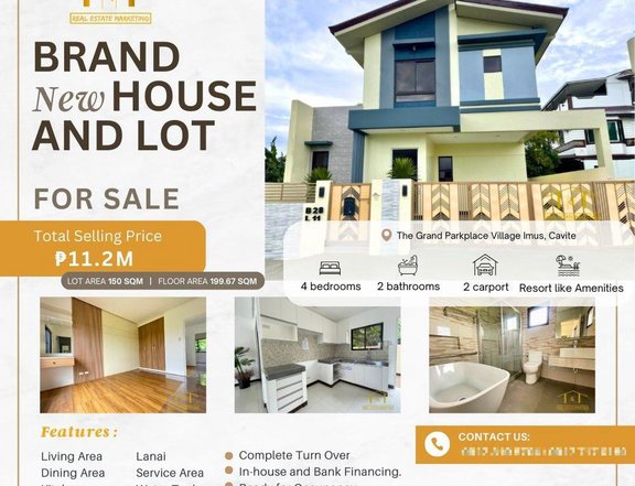 4-Bedroom Single Attached Ready to Move-in House and Lot Imus, Cavite