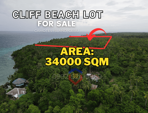 Beach Cliff Lot for Sale Near Santiago Beach - Camotes Island, Cebu
