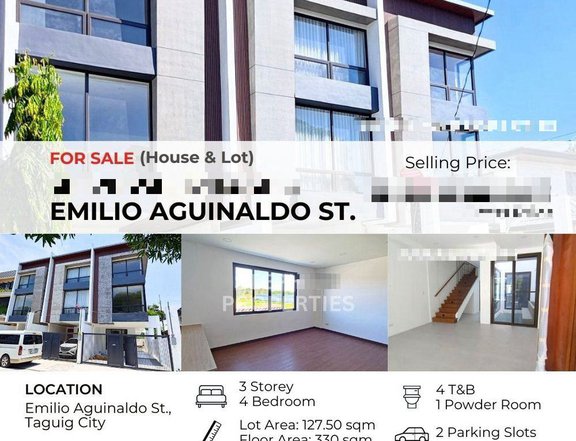 For Sale: 4-Bedroom House at Emilio Aguinaldo St. AFPOVAI - UNIT 1, Taguig