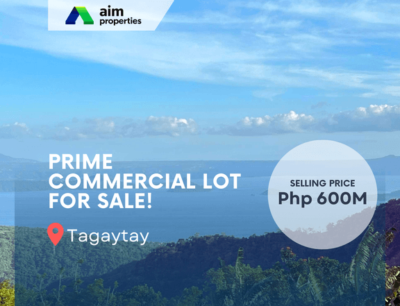 Overlooking Taal Lake Commercial Lot For Sale in Tagaytay Cavite