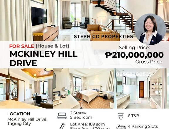 For Sale Taguig Premium House, McKinley Hill Drive 5-Bedroom, Forbes Park, Mahogany, Acacia, AFPOVAI