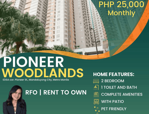 ALONG EDSA 2BR  WITH PATIO AFFORDABLE RENT TO OWN CONDO