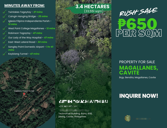 3.4 Hectare Agricultural Lot Investment in Magallanes, Cavite