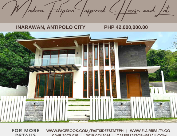Modern Filipino Inspired House and Lot in Antipolo along Marcos Hi-way