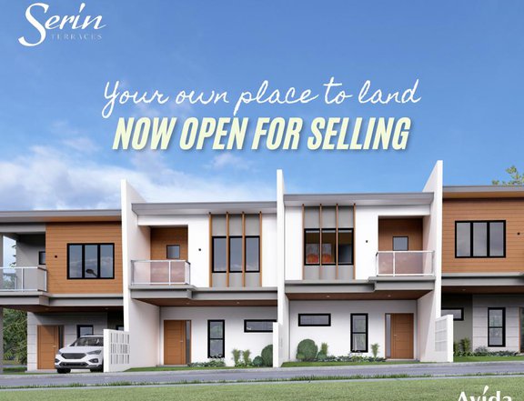 3-bedroom  Pre-selling Townhouse For Sale in  SERIN TERRACES Tagaytay by Avida Land