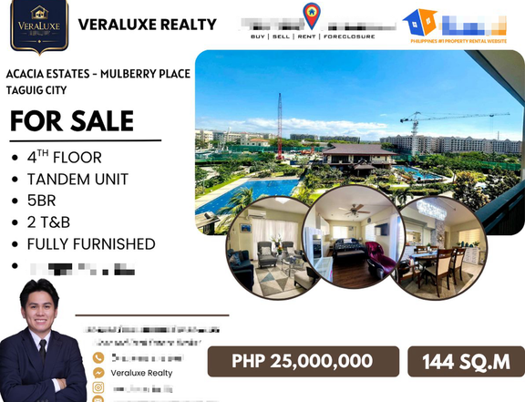 Ready For Occupancy 144.00 sqm 5-bedroom Residential Condo For Sale in Taguig