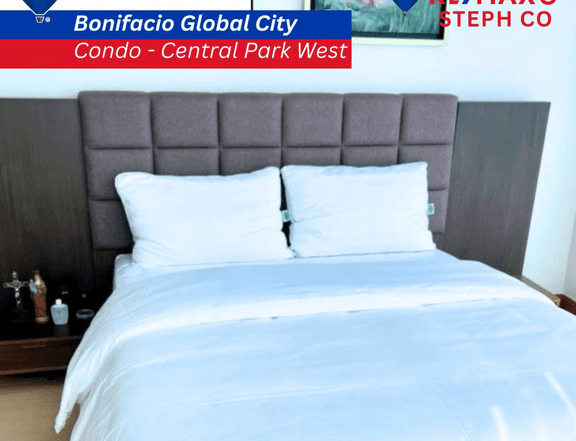 Central Park West: Fully Furnished 3BR Unit in Bonifacio Global City