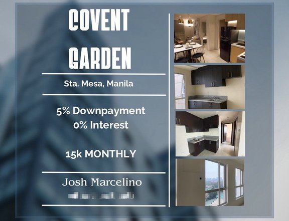 CONDO IN MANILA-RENT TO OWN-5% (181k) DP- MOVE IN AGAD-10k monthly