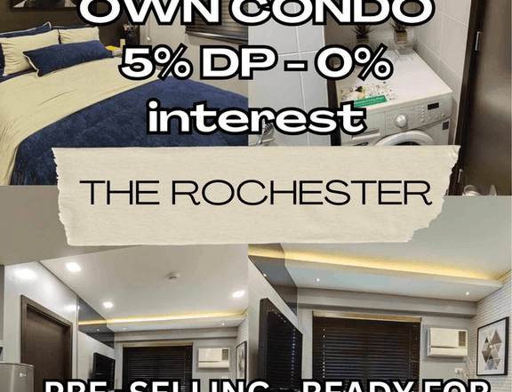 Rent to own condo in pasig-RFO- 5% DP (458K)- MOVE IN AGAD