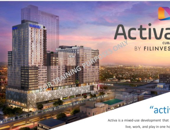 41.75 -57.94 sqm 2-bedroom Condo for sale in Q.C. Activa by Filinvest