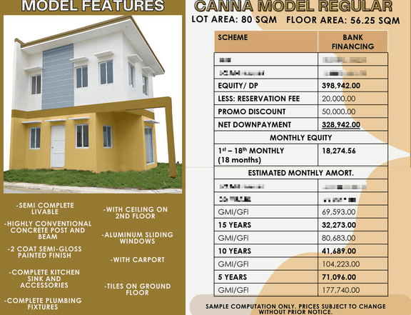 2-bedroom Single Attached House For Sale