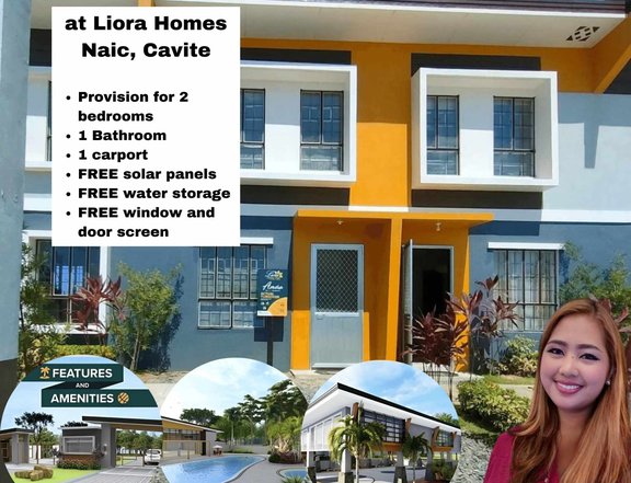 Affordable Townhouse with solar and lowdown payment  in Naic Cavite