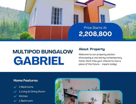 Multipod Bungalow 2bedroom at de ocampo Trece Martirez cavite