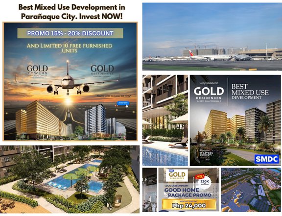 SMDC Gold City with Residential office across NAIA 1 Manila Airport