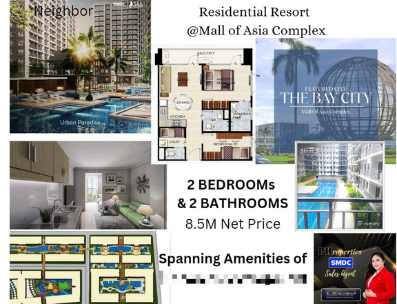 Pre-Owned Furnished 58.00 sqm 2-bedroom Residential Condo For Sale By Owner in Manila Bay Pasay