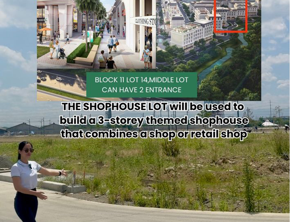 SHOP HOUSE LOT, CAN BE BUILD UP TO 3 STORY BUILDING