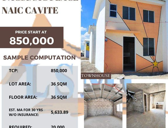 2 -Storey Townhouse Bare Type For Sale in Naic Cavite