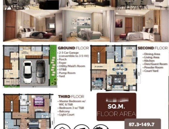 3 Bedroom Townhouse For Sale in EDSA Congressional, Quezon City