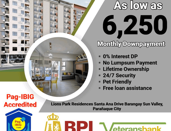Pre selling Studio Residential Condo for sale in Paranaque City