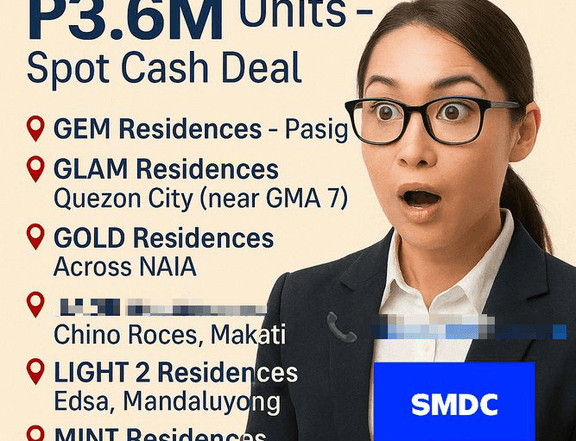 For Sale:P3.6M Non VAT Condo unit at prime locations!