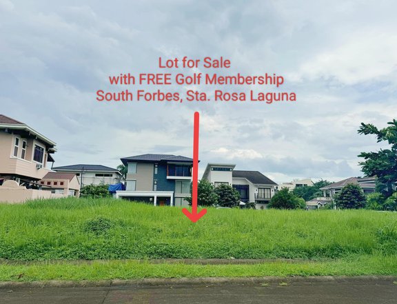 240 sqm Resale Lot with FREE GOLF Membership in South Forbes Santa Rosa Laguna