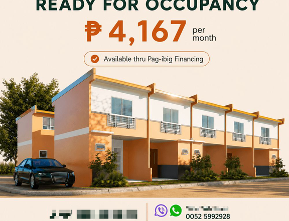 Ready for Occupancy Townhouse in Sta. Cruz Laguna with Pag-ibig Financing