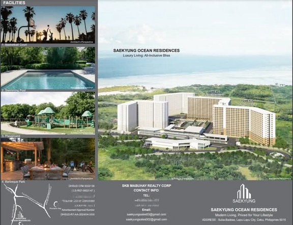 Onepropertee CONDOMINIUM IN MACTAN LAPU-LAPU CITY , SAEKYUNG OCEAN RESIDENCES Seaview & City View