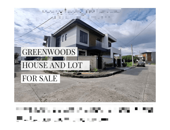 Corner House with 2 parking slot Greenwoods Executive Village Cainta-Taytay Pasig