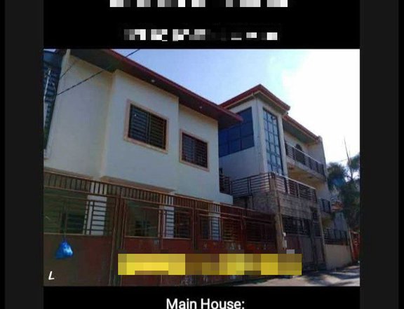 HOUSE AND LOT WITH  APARTMENTS: 3 UNITS -
