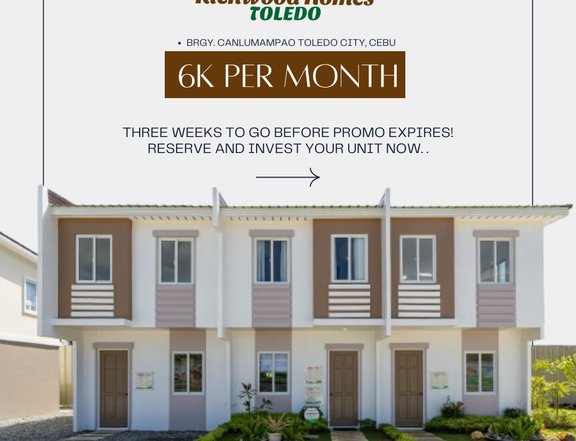 2-Storey Townhouse END UNIT For Sale in Toledo Cebu