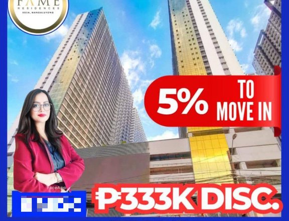 1Bedroom with balcony along Edsa Shaw. Blvd.