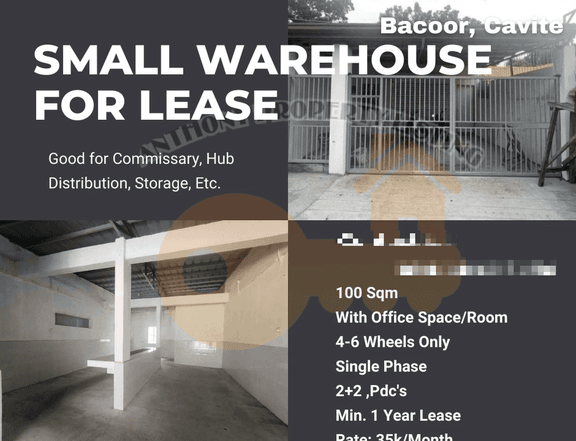 Warehouse For Rent in Bacoor Cavite