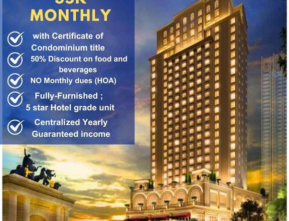 108.00 sqm 2-bedroom Condotel For Sale in Pasig