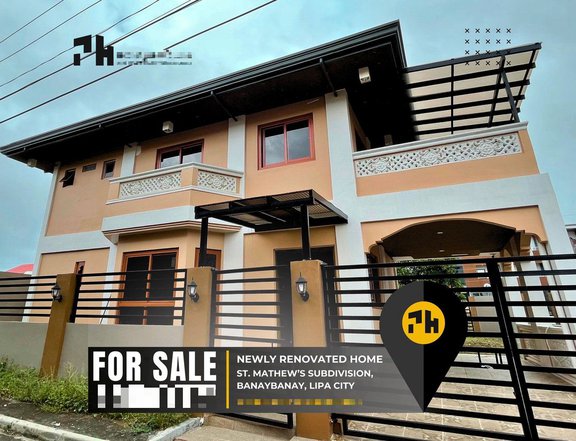 Newly Renovated Single Detached House For Sale in Lipa Batangas